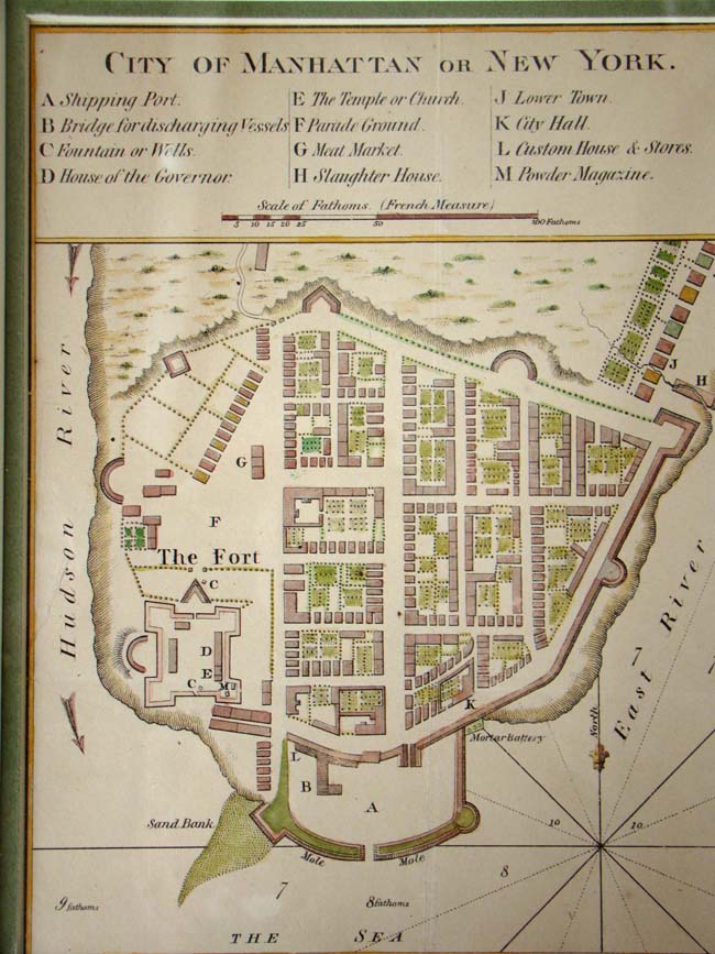 Map of the City of Manhattan (New York) published between 1841-1866